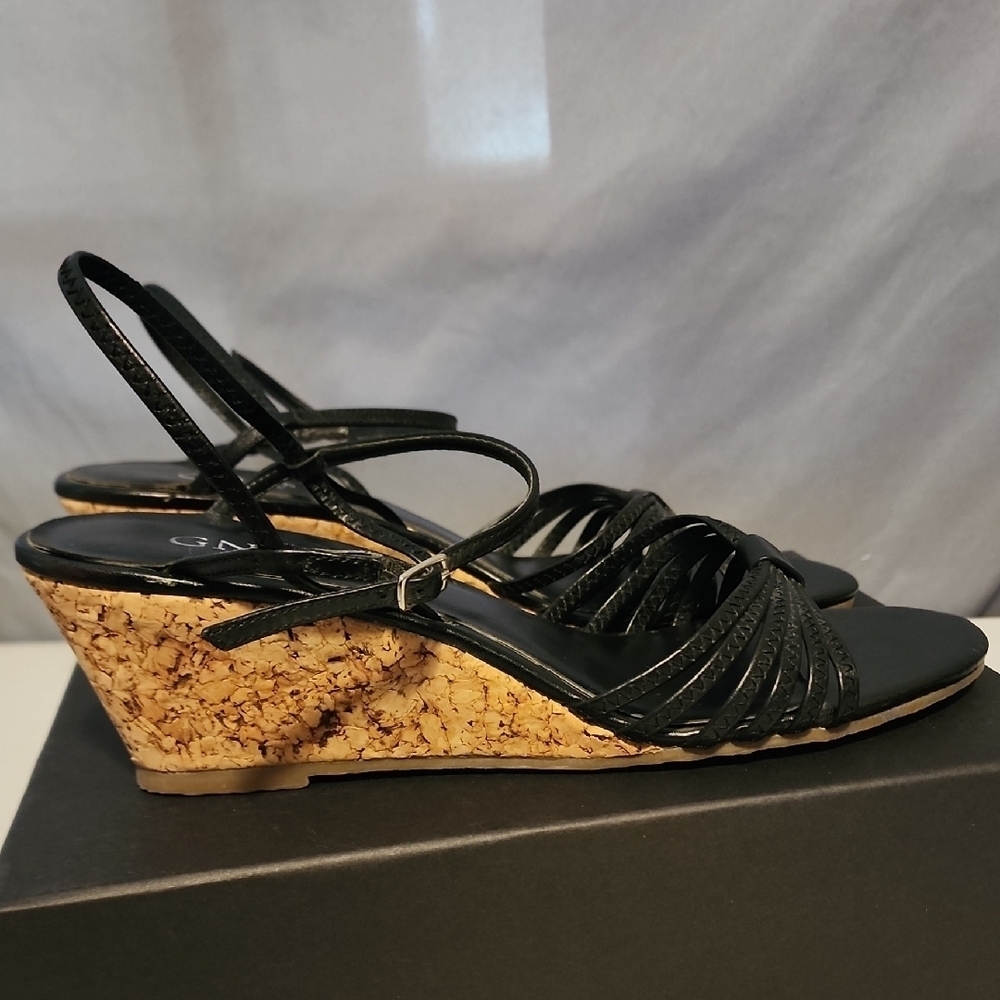 GNW Black Strappy Heels - Picture 5 of 6
